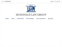 Tablet Screenshot of mcdonaldlawgroup.com